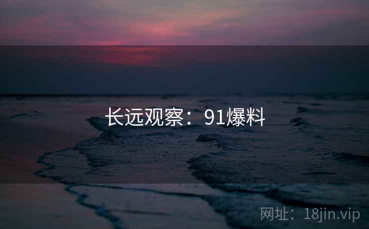 长远观察：91爆料